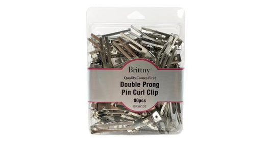Brittny Double Prong Pin Curl Clip 80pc