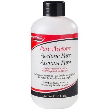 SuperNail Pure Acetone 8 OZ.