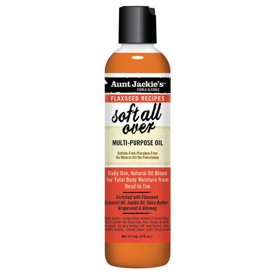 Aunt Jackie's Flaxseed Soft All Over Oil 8 Oz.