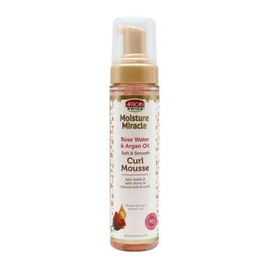 African Pride Moisture Miracle Rose Water & Argan Oil Curl Mousse 8.5 oz.