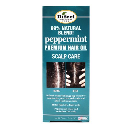 Difeel Peppermint Scalp Care Premium Hair Oil 2.5 Fl. Oz.