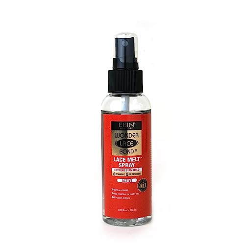 Ebin Wonder Lace Bond Lace Melt Spray 3.39 oz.- Extreme Firm Hold, Active