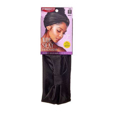 Red Wide Silky Headwrap