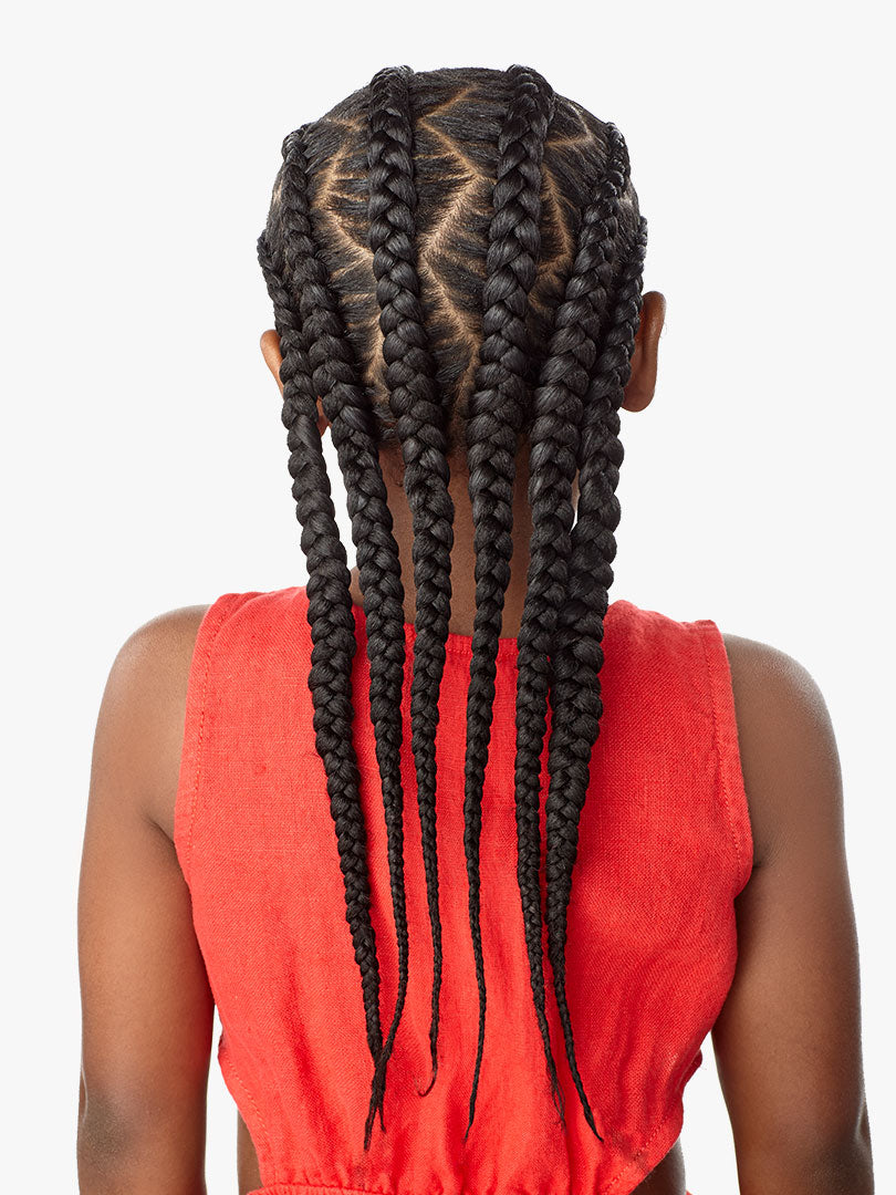Sensationnel Kids 3X X-Pression Pre-Stretched Braiding Hair 28" (14" Folded)