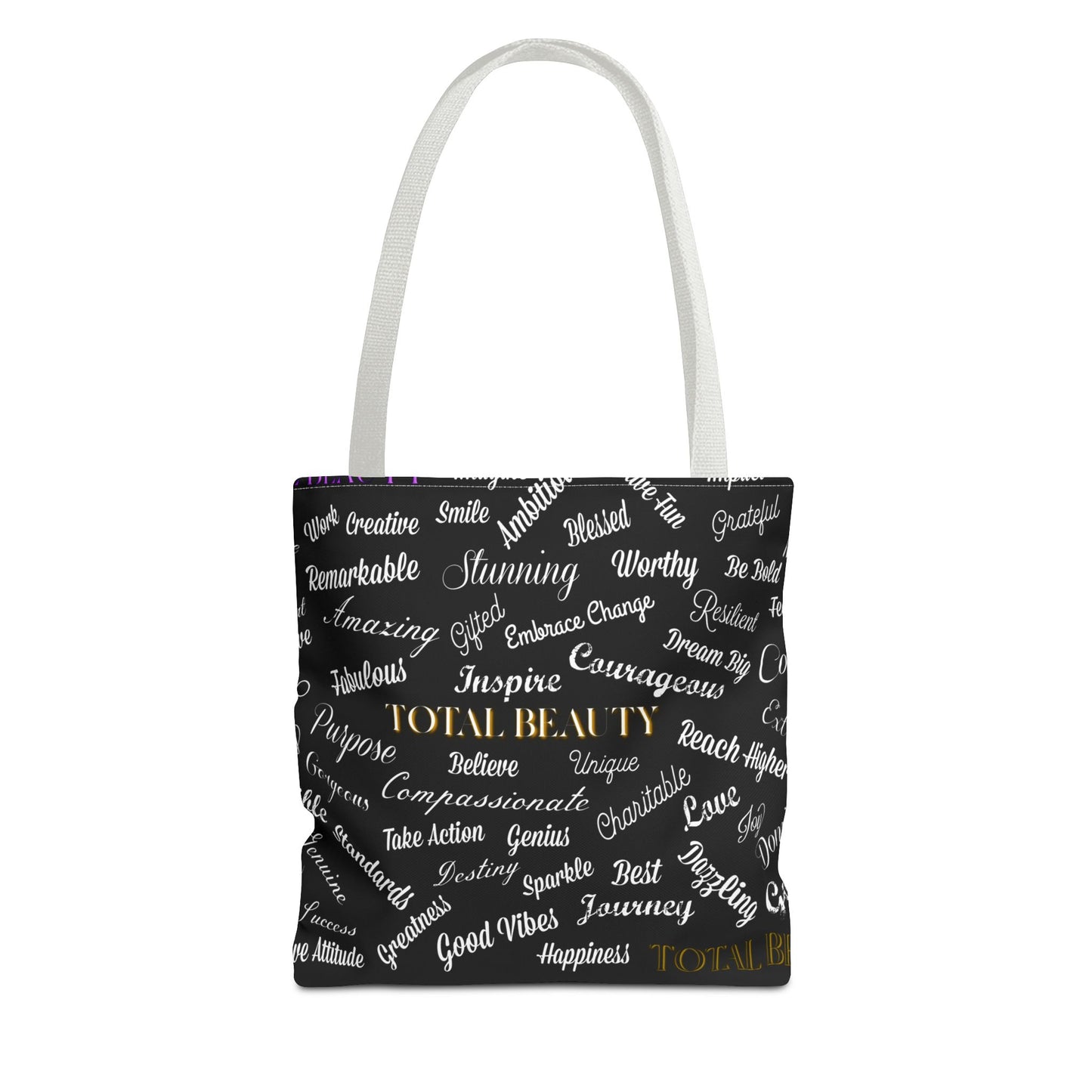 Inspirational Tote Bag - Total Beauty Motivational AOP