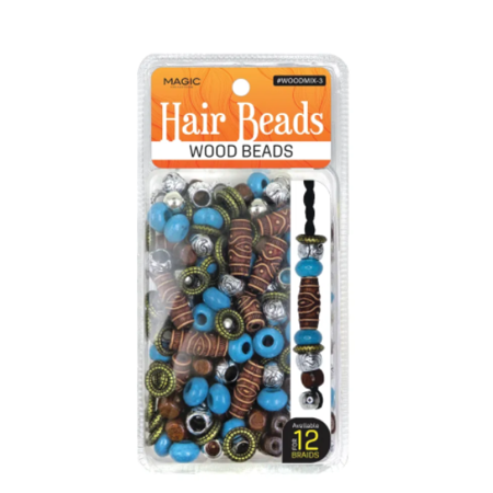 Wood Bead Mix Design 3 - 100 Beads