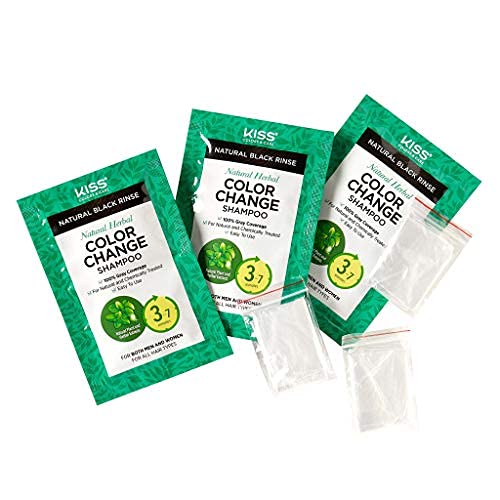 Quick Cover Natural Herbal Color Change Shampoo Rinse 3 pcs/pk