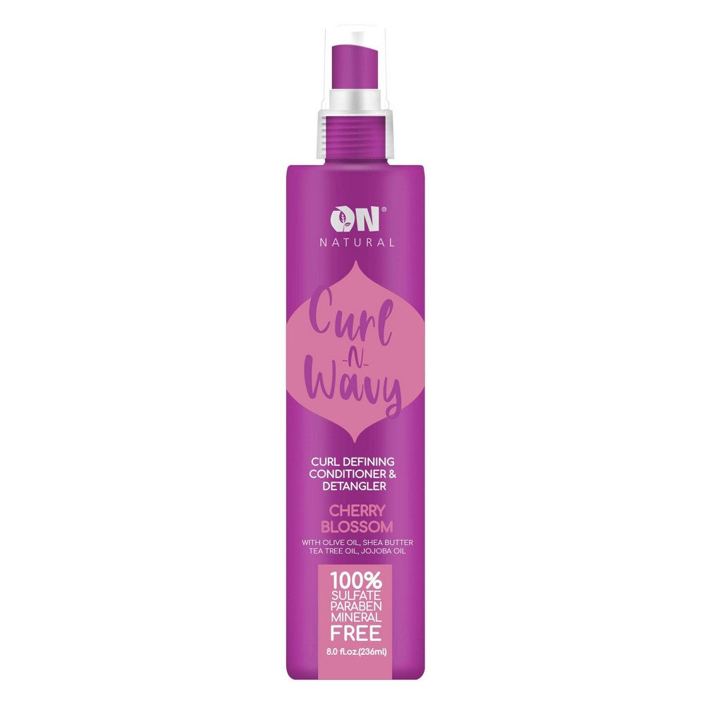 ON Natural Curl-N-Wavy Cherry Blossom Detangler 8 oz.