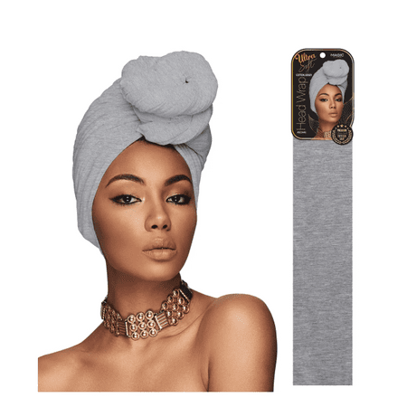 Magic Headwrap Ultra Soft Cotton Jersey 25"x72" - Heather Gray