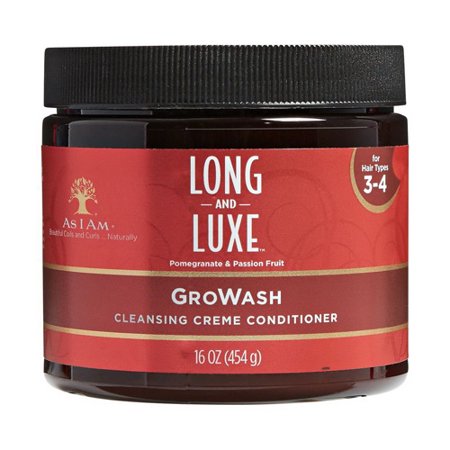 As I Am Long & Luxe Growash Cleansing Creme Conditioner 16 oz.