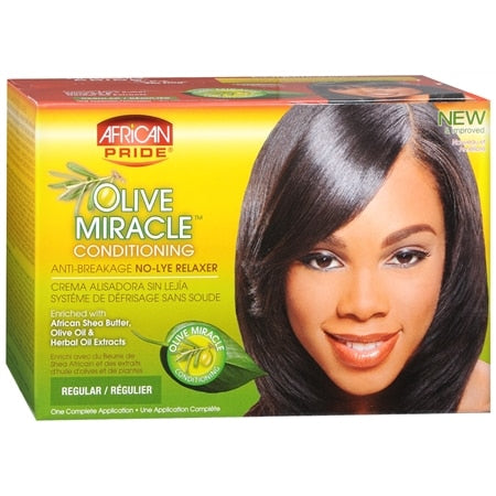 African Pride Olive Miracle Deep Conditioning Relaxer - Regular Strength