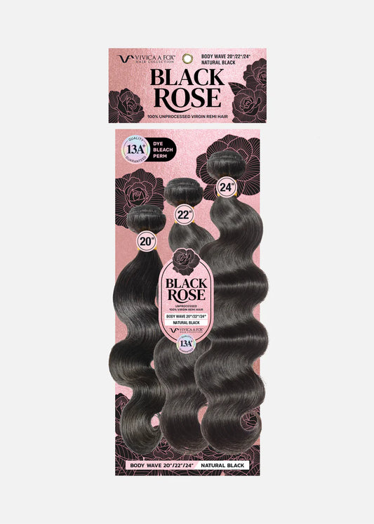 Black Rose Body Wave 13A+ 3-Bundle Pack - Natural Black