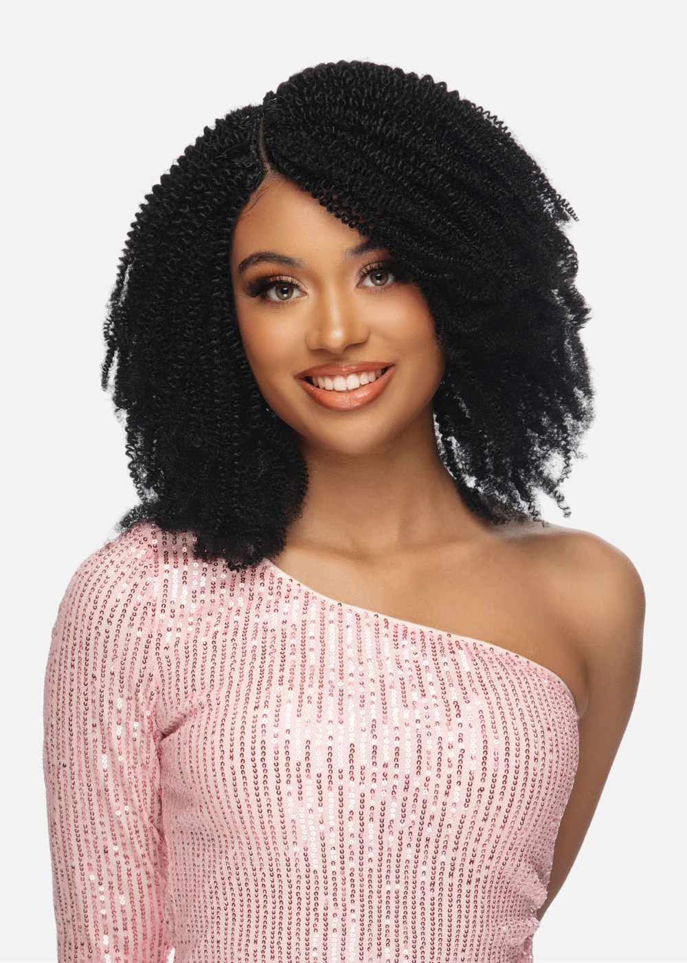 Black Rose Human Hair Crochet Extension 18" - Afro Kinky
