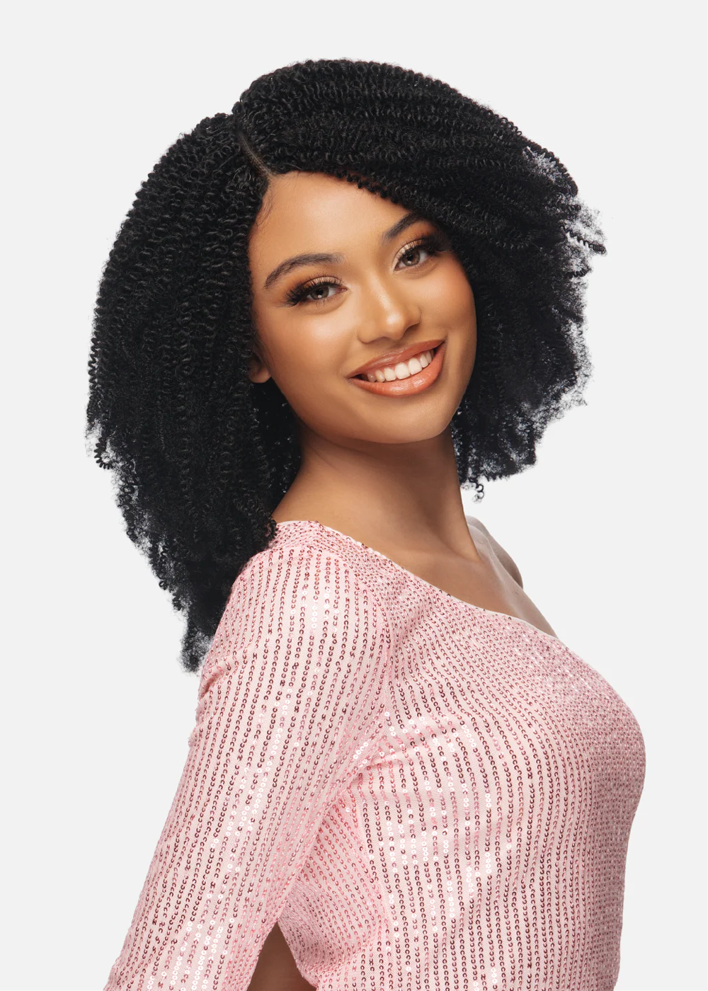 Black Rose Human Hair Crochet Extension 18" - Afro Kinky