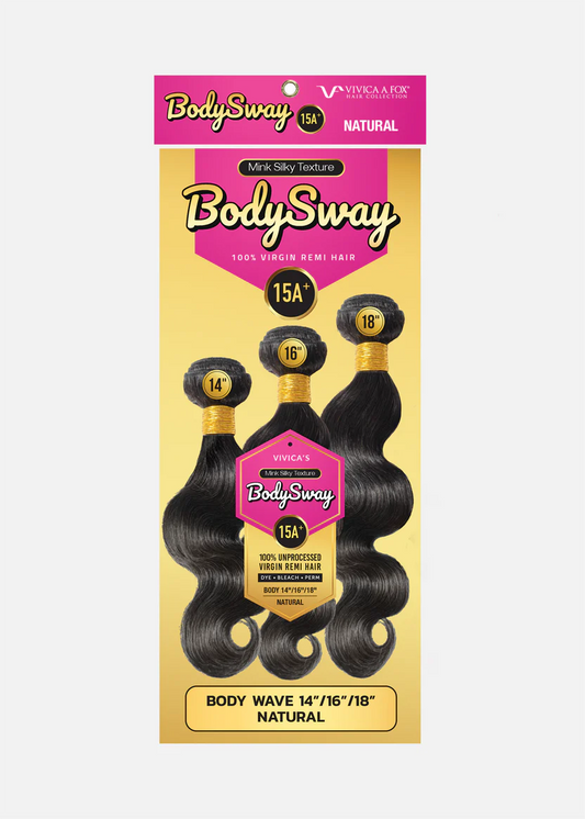 Body Sway Body Wave 15A+ 3-Bundle Pack - Natural Color