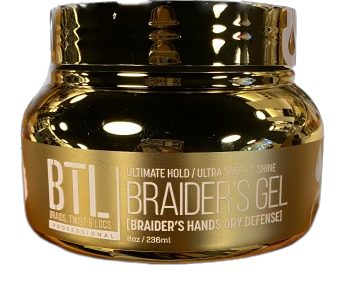 BTL Braiders Gel Gold - Braiders Hand Dry Defense 8 Oz.