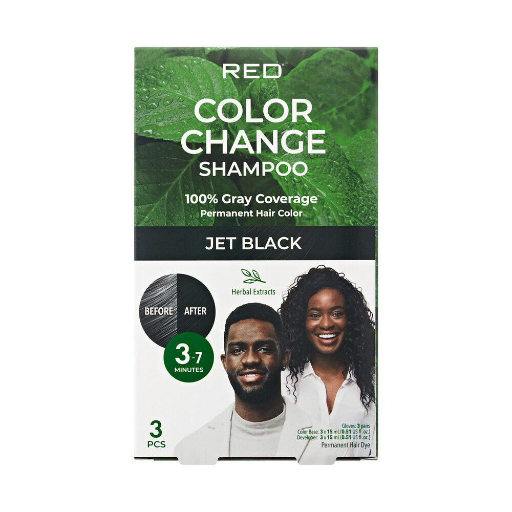 Quick Cover Natural Herbal Color Change Shampoo Rinse 3 pcs/pk