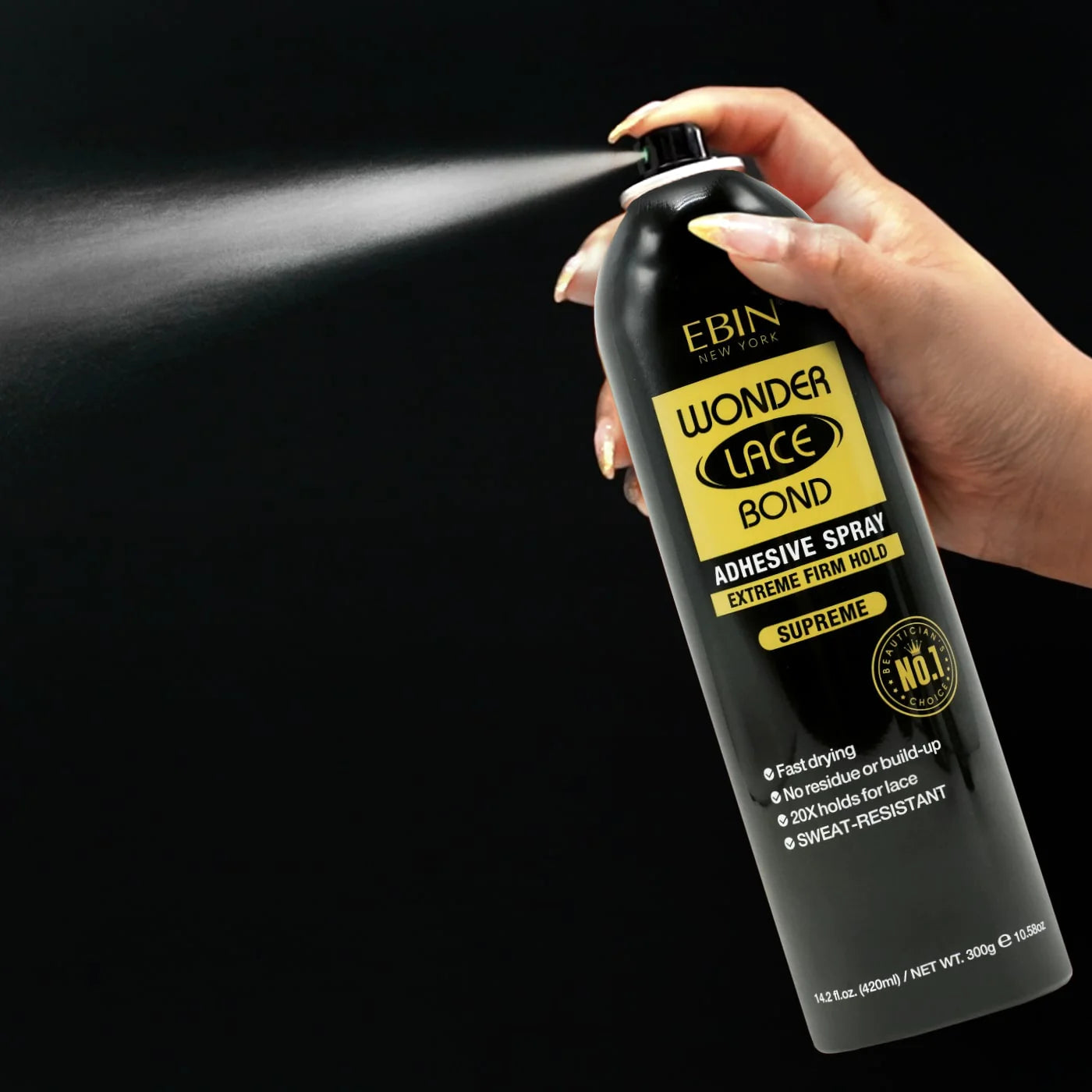 Ebin Wonder Lace Bond Adhesive Spray Extreme Firm Hold 2.7oz