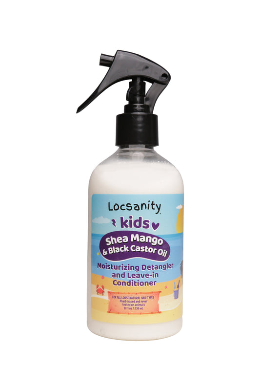 Locsanity Kids Shea Mango & Black Castor Oil Moisturizing Detangler and Leave-in Conditioner