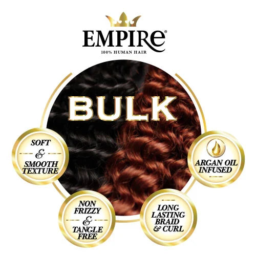 Empire Human Hair Water Wave Bulk 18"