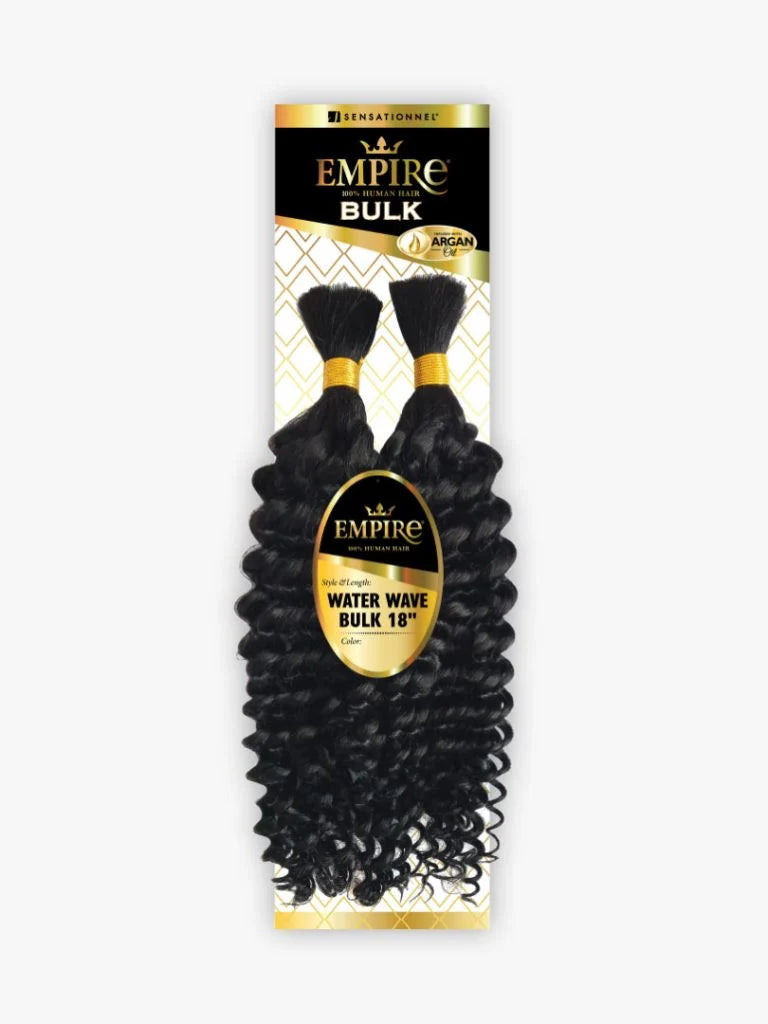 Empire Human Hair Water Wave Bulk 18"