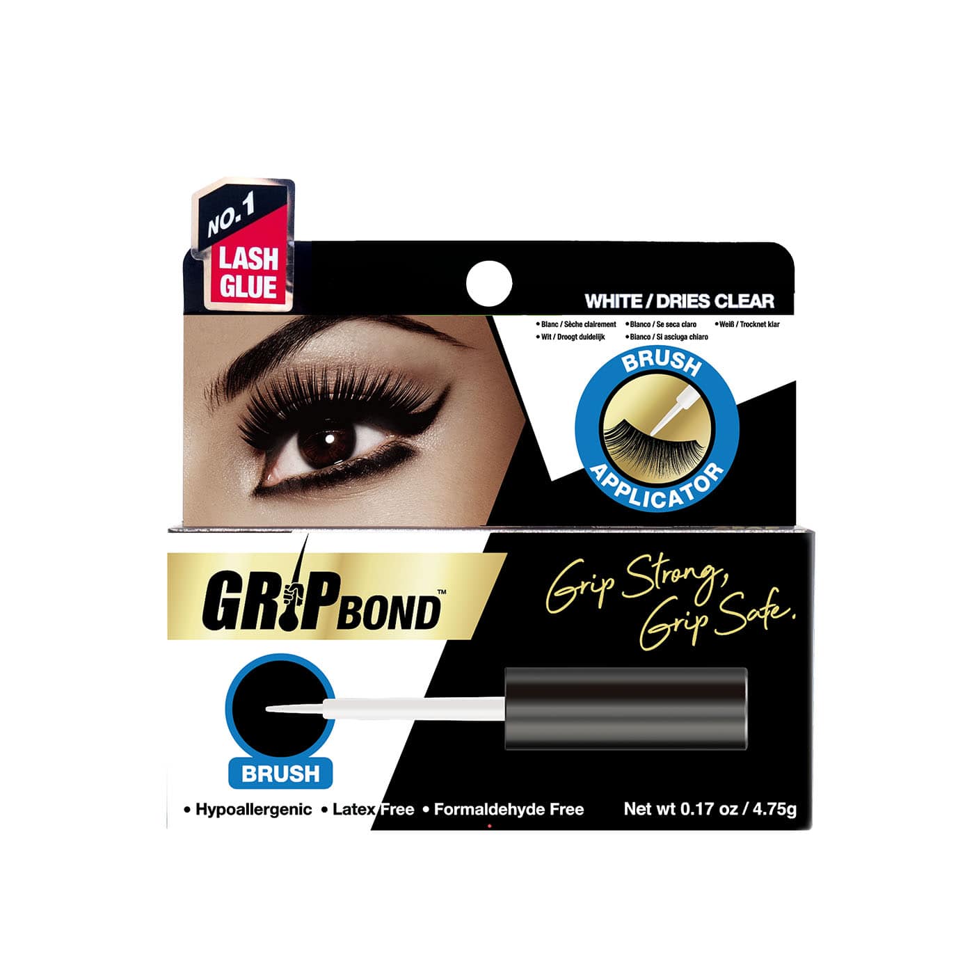 Grip Bond Eyelash Adhesive 5G White (Brush)