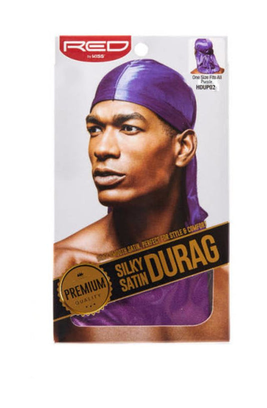 RED Silky Satin Durag