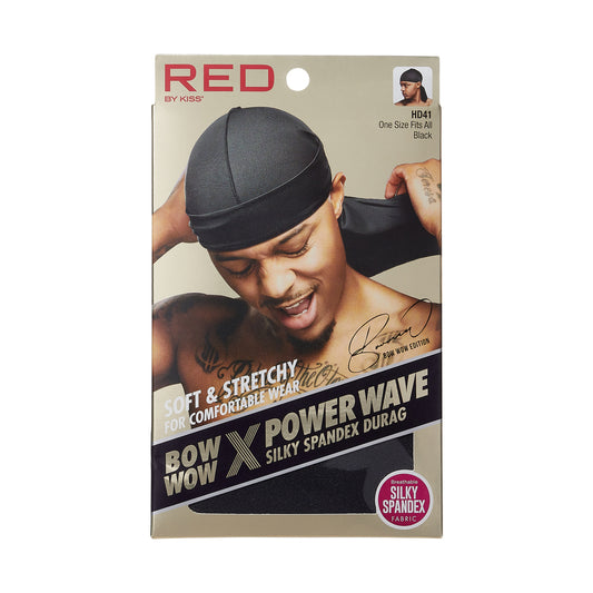 Bow Wow X Power Wave Silky Spandex Durag - Black