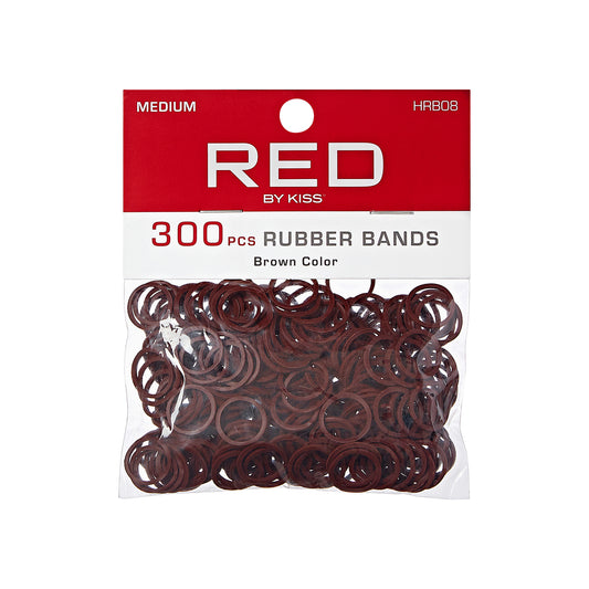 RED Rubber Bands Medium 300pcs - Brown