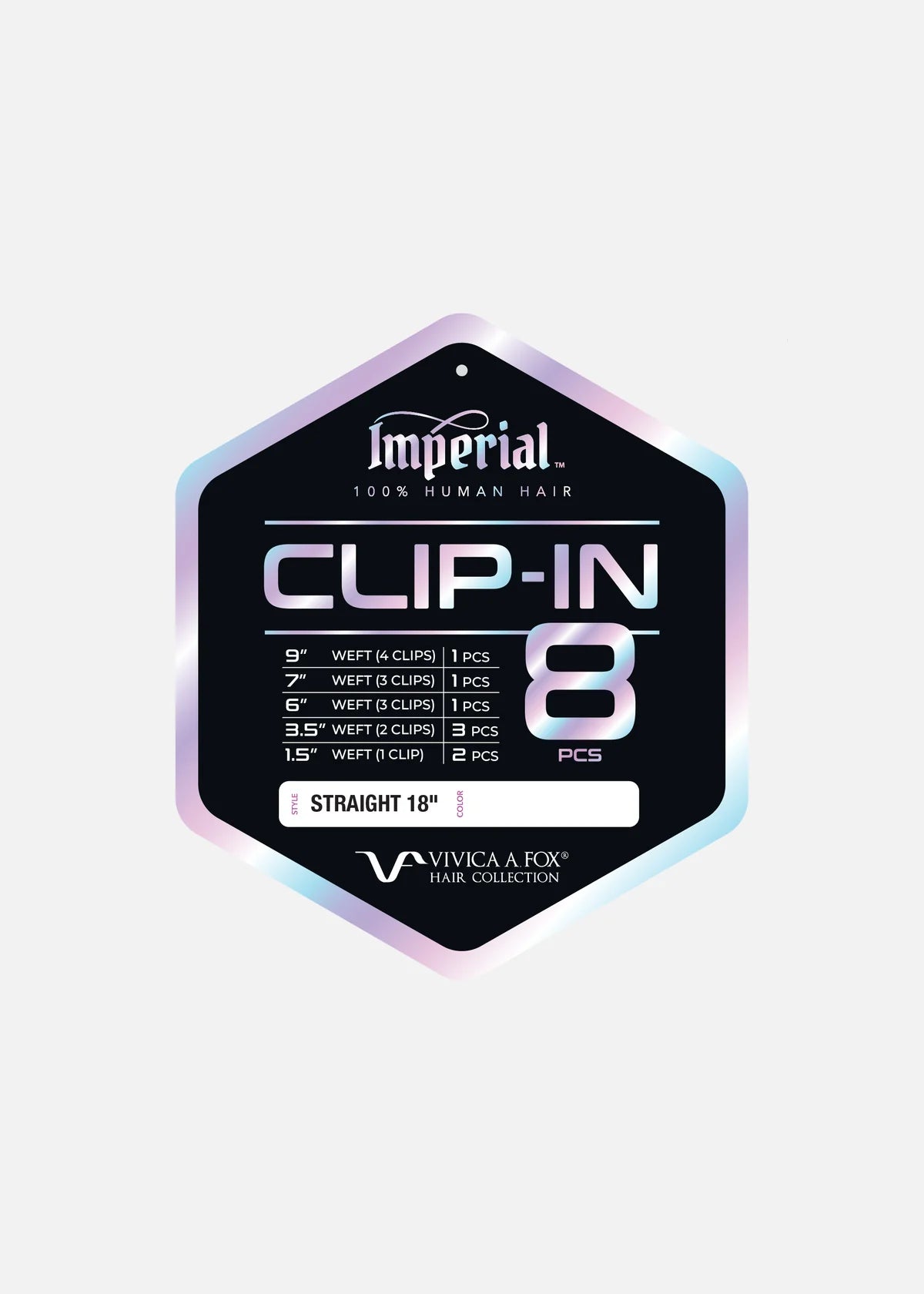 Imperial Clip-In Human Hair 18" - 8 Pieces