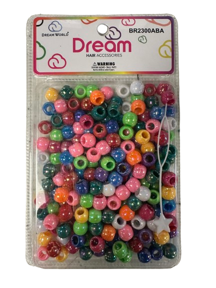 Dream World Metallic Assorted Beads 12mm 200pc