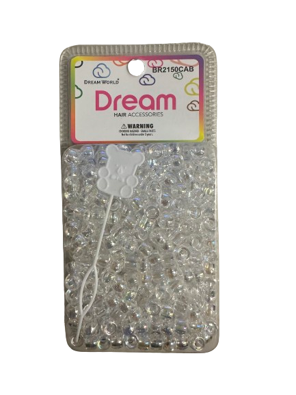 Dream World Clear Iridescent 8MM 500PC W/ Beader