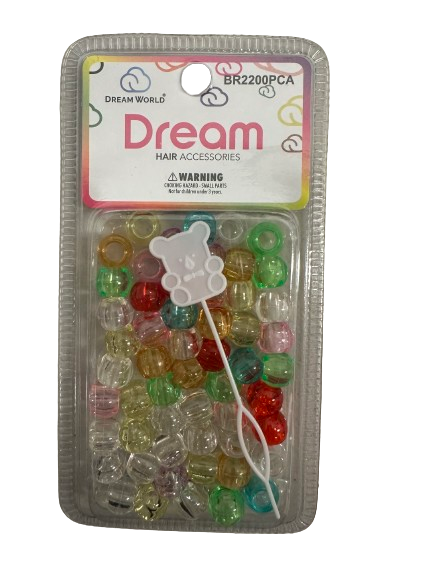 Dream World Pastel Clear Assorted Beads 12MM 60PC