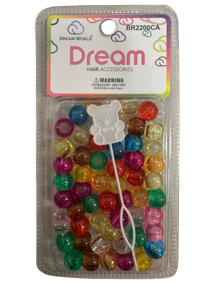Dream World Transparent Assorted Beads 12MM - 60 Pieces