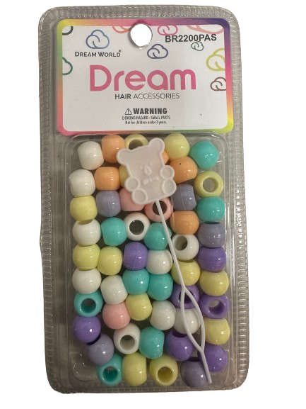 Dream World Pastel Assorted Beads 12MM 60PC