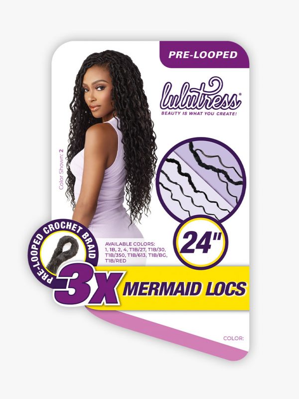 3X Mermaid Locs 24"