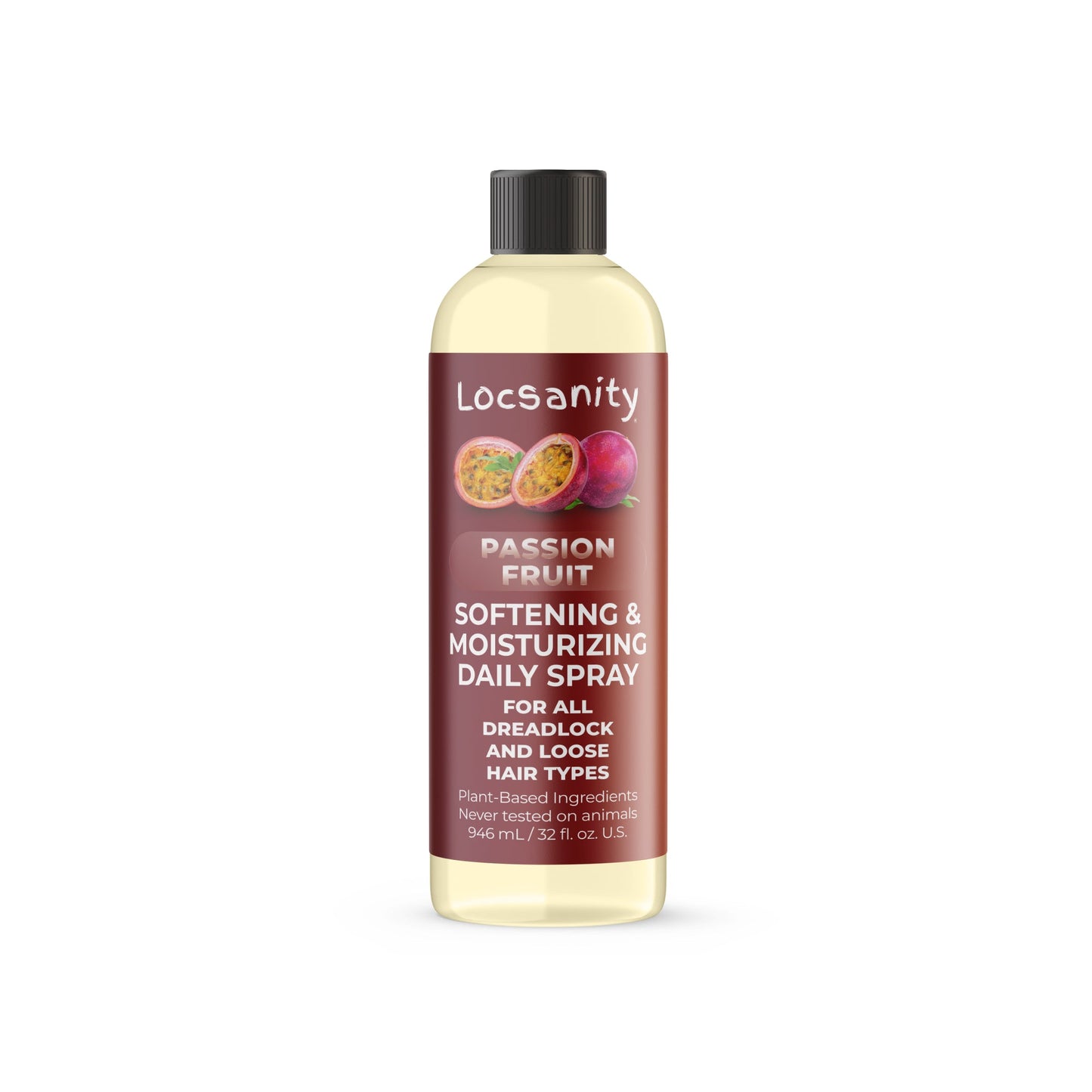 Locsanity Passion Fruit Softening and Moisturizing Daily Spray for Locs, Dreadlocks, Sisterlock, Microlock, Locs, Oil-Free Hair Scalp Moisturizer