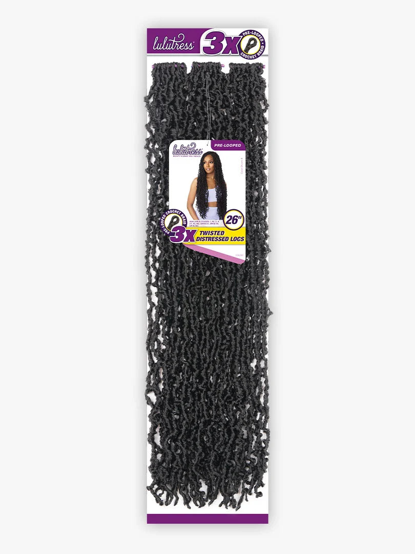 3X Twisted Distressed Locs 26"