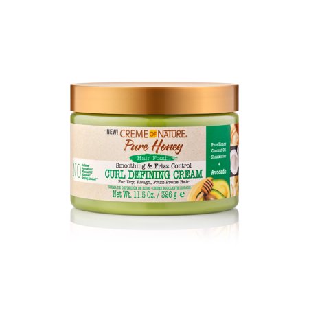 Creme of Nature Pure Honey Hair Food Avocado Curl Defining Cream 11.5 oz.