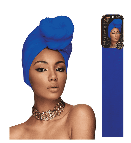 Magic Headwrap Ultra Soft Cotton Jersey 25"x72" - Royal
