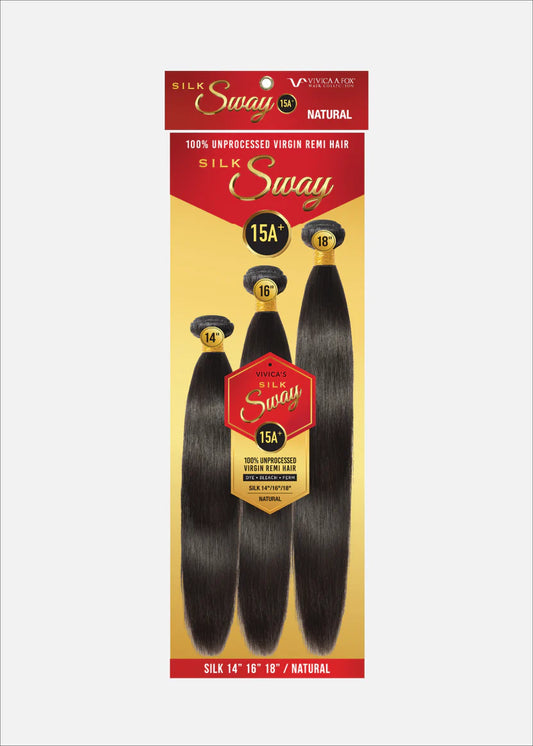 Silky Sway Silky Straight 15A+ 3-Bundle Pack - Natural Color