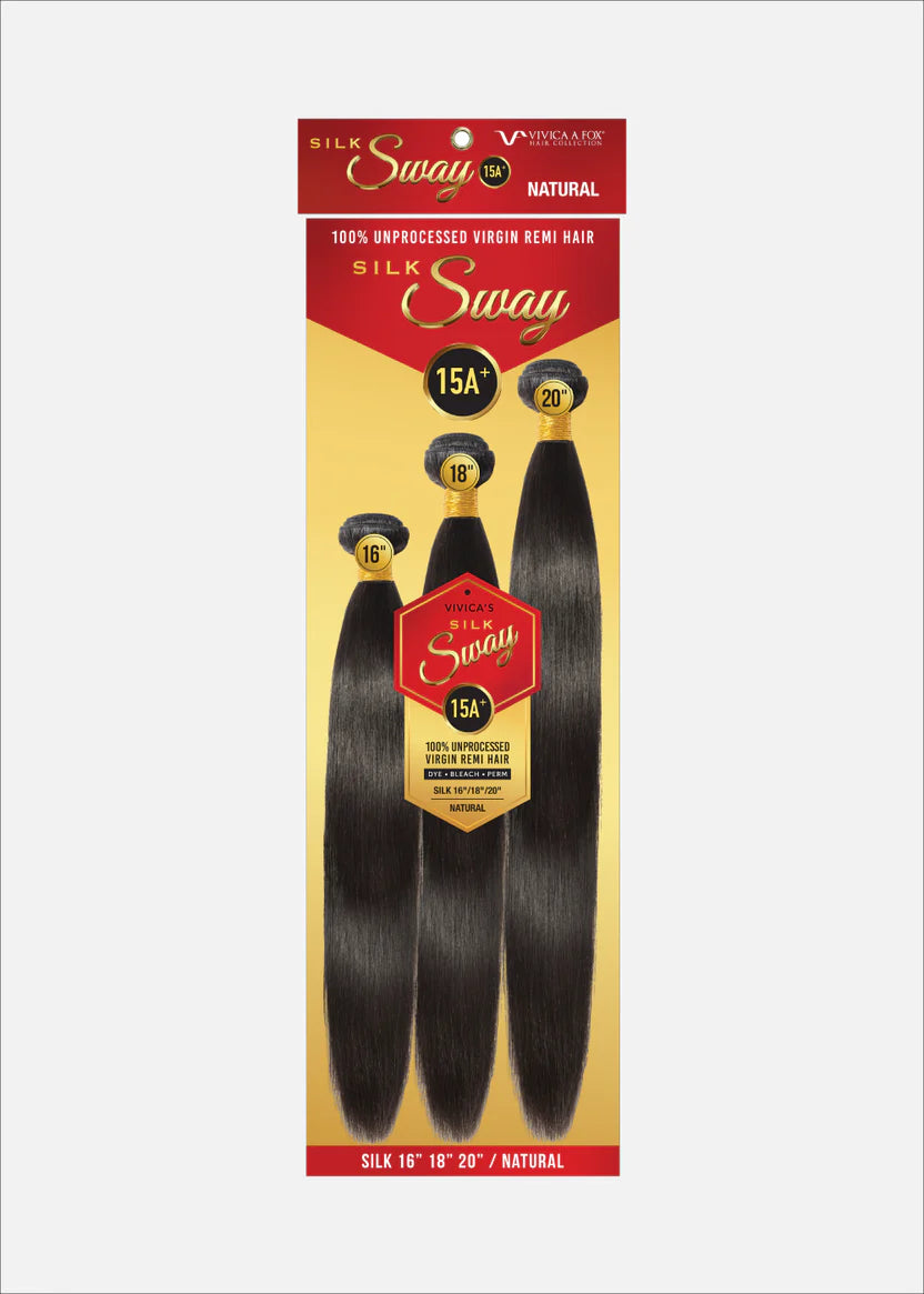 Silky Sway Silky Straight 15A+ 3-Bundle Pack - Natural Color