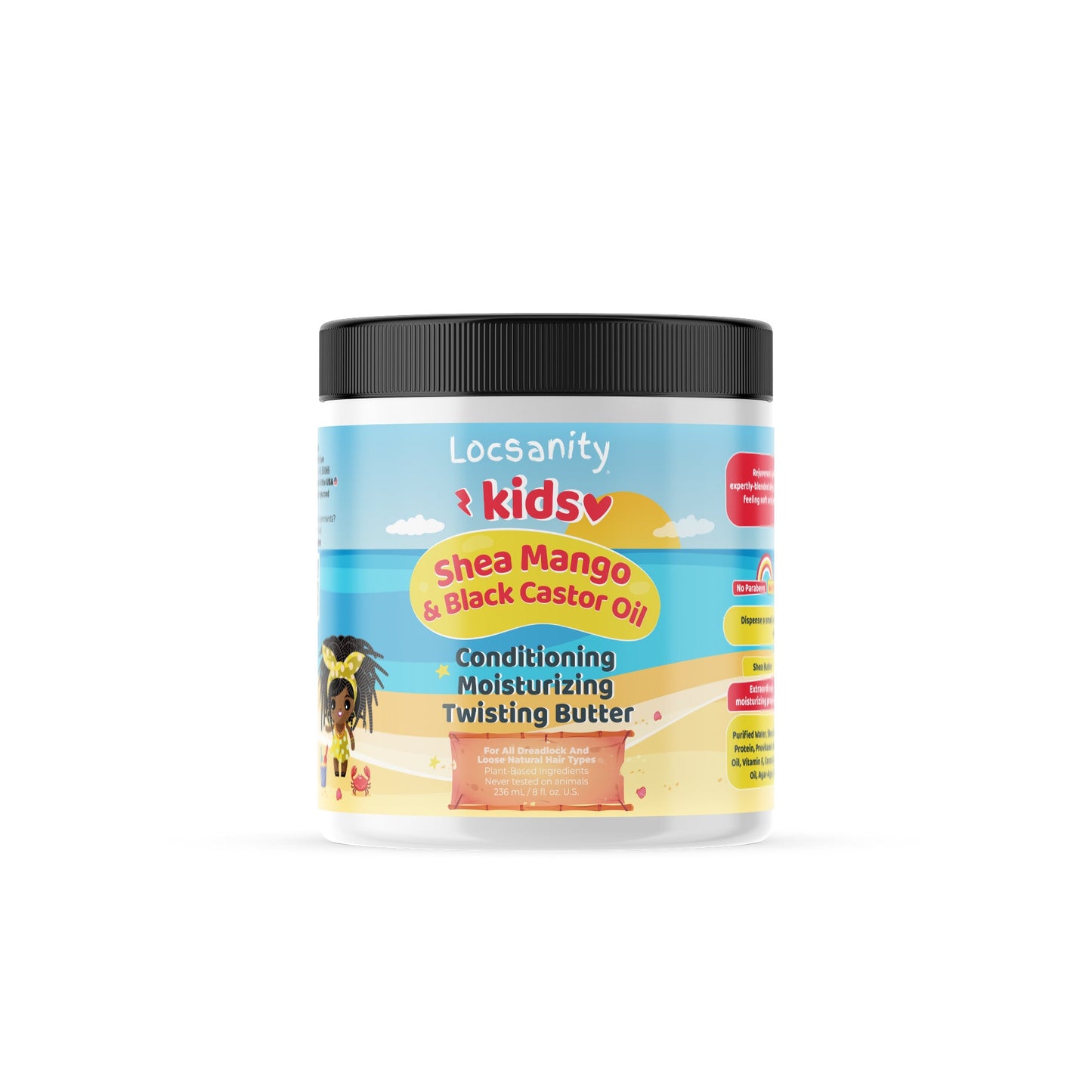 Locsanity Kids Shea Mango & Black Castor Oil Loccare/Haircare Bundle