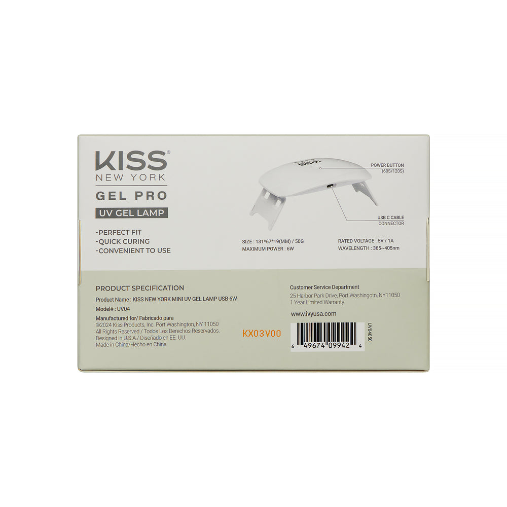Kiss New York Mini UV Gel Lamp USB 6W