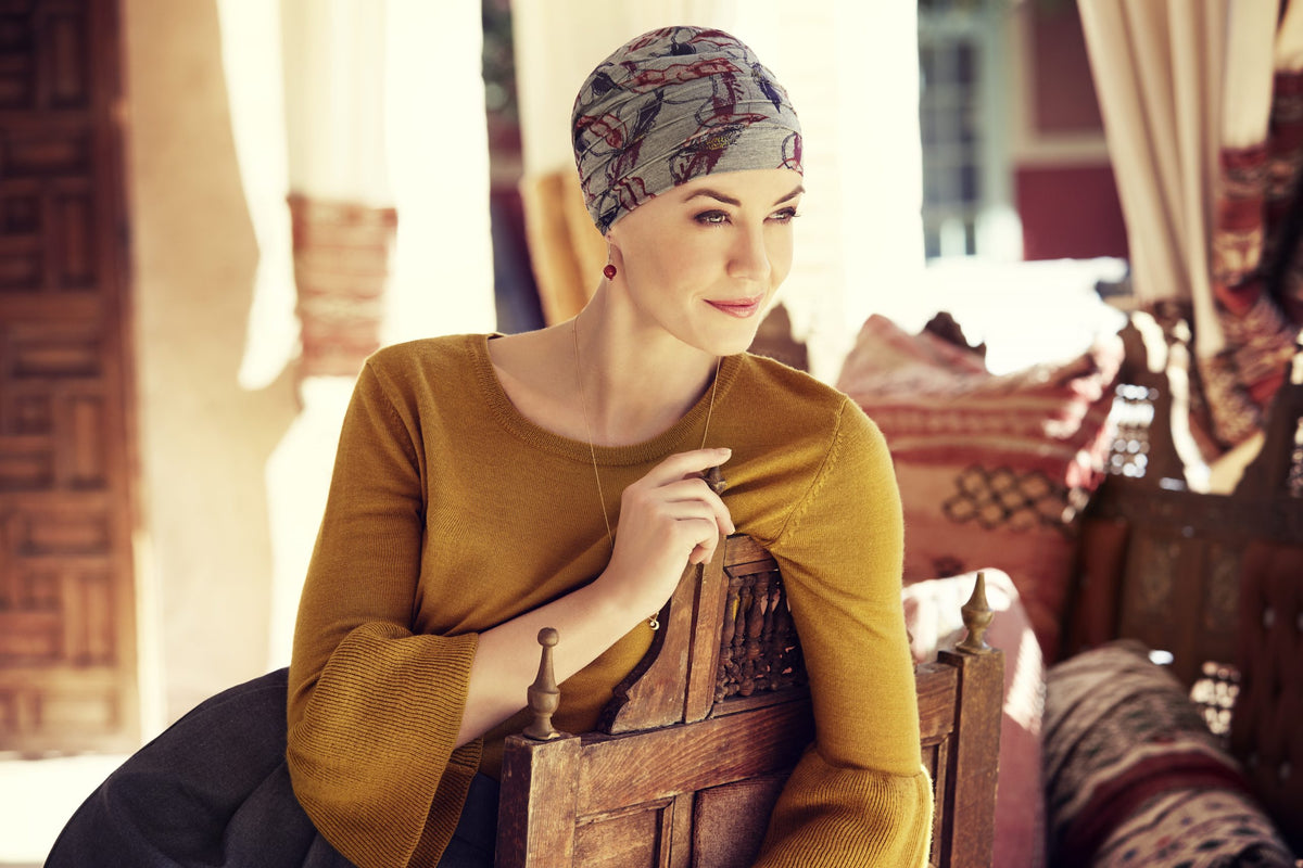 Christine Headwear Yoga Turban Printed 2000 Golden Sunlit
