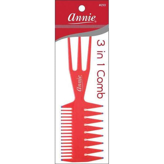 Annie 3 in 1 Comb Small - Assorted Colors