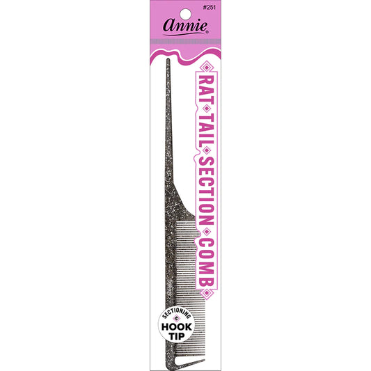 Annie Luminous Rat Tail Section Comb - Assorted