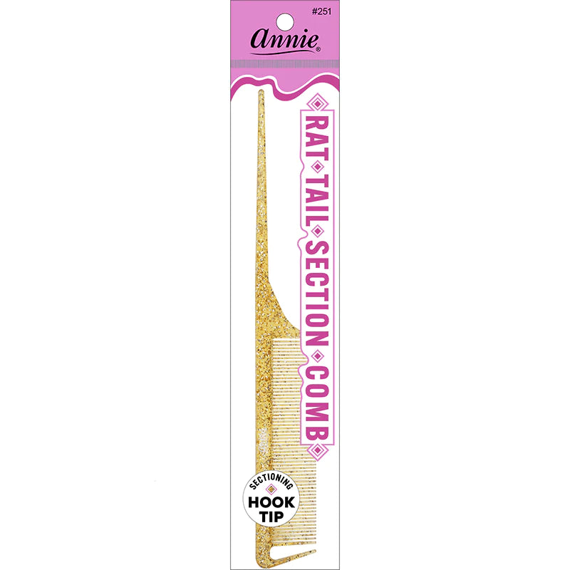 Annie Luminous Rat Tail Section Comb - Assorted