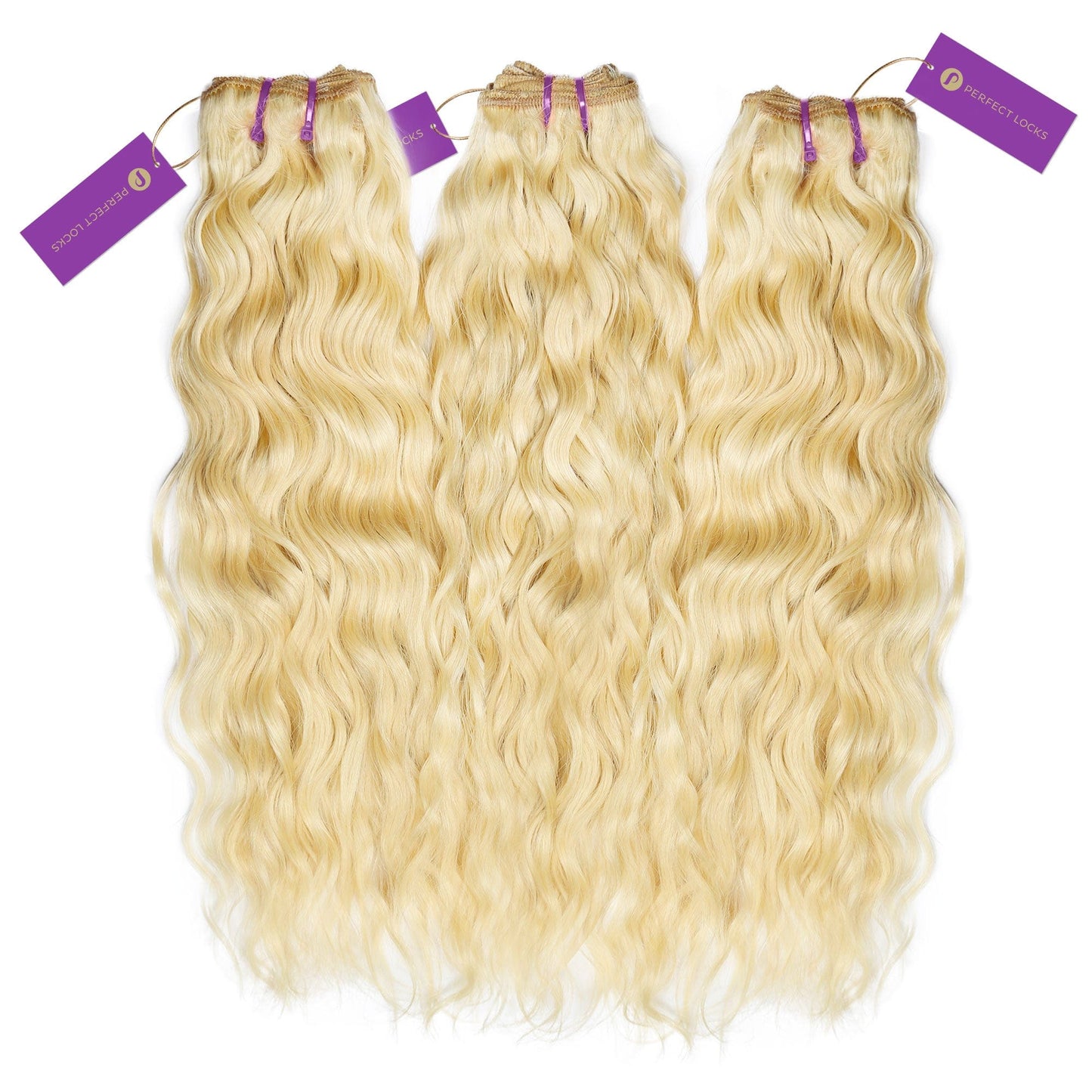 3 x Curly Colored Machine Weft Bundle Deal