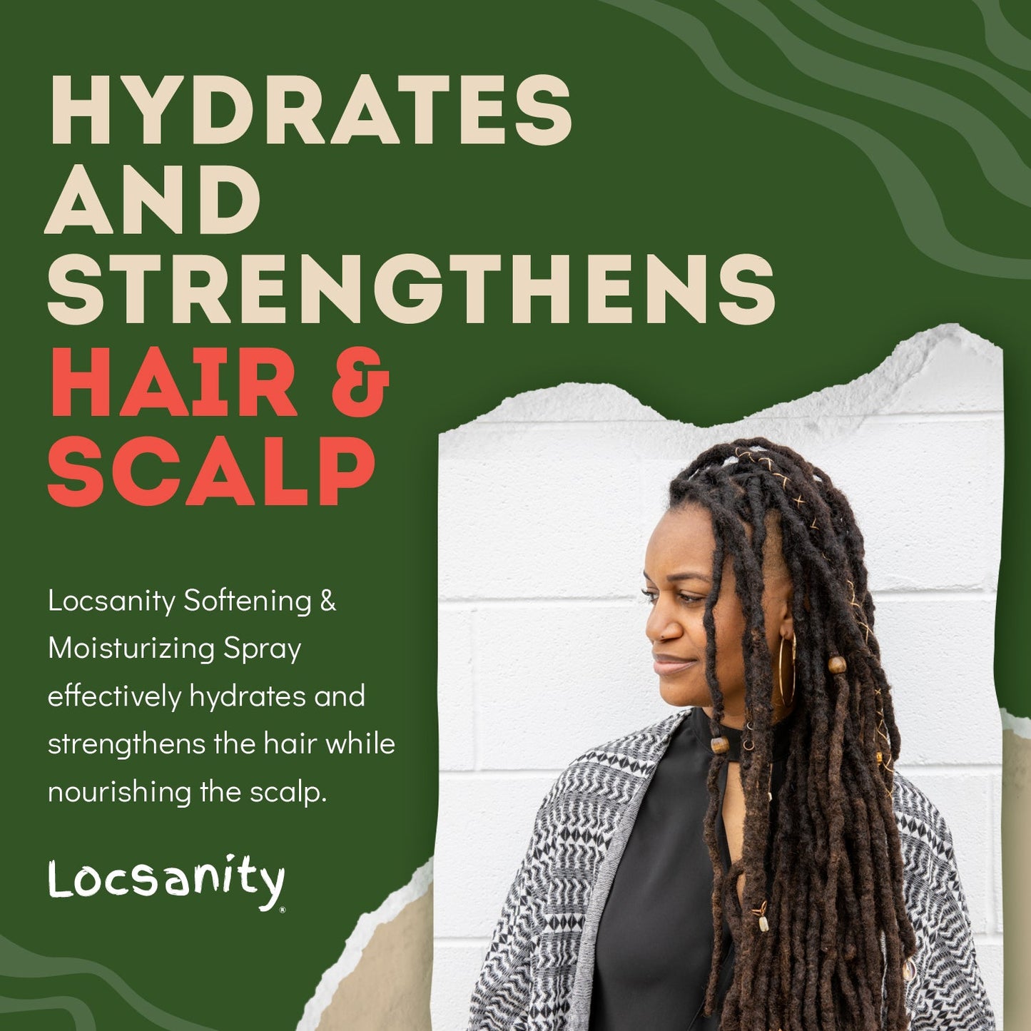 Locsanity Passion Fruit Softening and Moisturizing Daily Spray for Locs, Dreadlocks, Sisterlock, Microlock, Locs, Oil-Free Hair Scalp Moisturizer